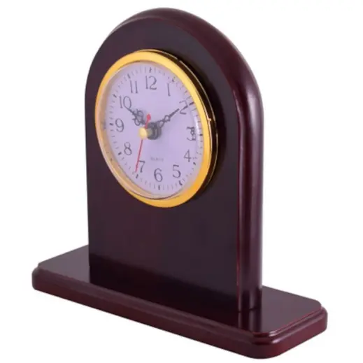 Rosewood Desk Clock Side